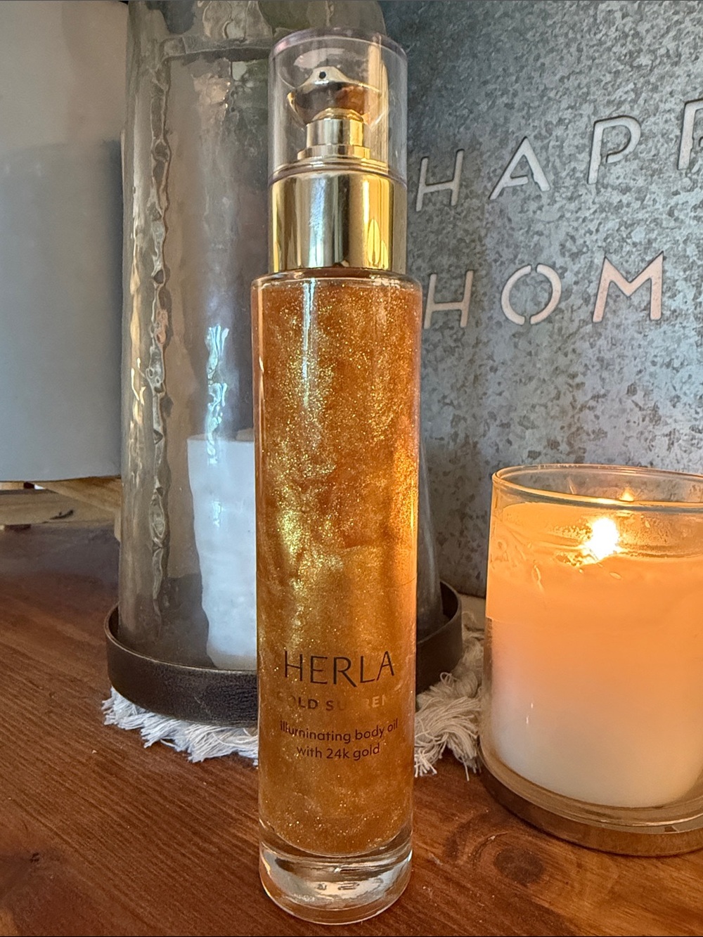 Herla Gold Shimmer Illuminating Body Oil - Gold - Picture 3 of 6
